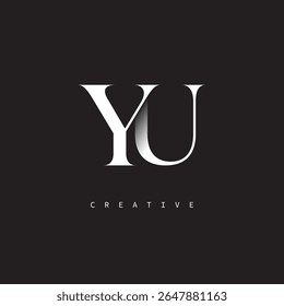 YU Monogram Logo Minimal Elegant Letter mark for Luxury, Fashion   Creative Brands	
