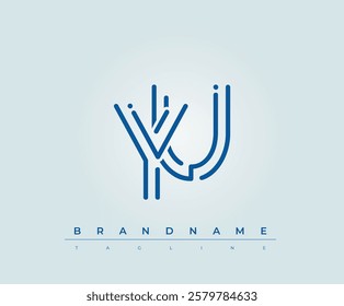 YU Technology Letter Logo Template. This tech letter logo is a graphic mark that uses letters to represent a technology company.