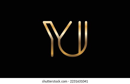 YU, UY Abstract Logo Design