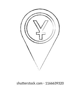 yuan coin currency money pointer location