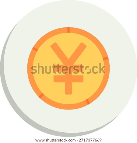 Yuan Flat Circle Style Icon