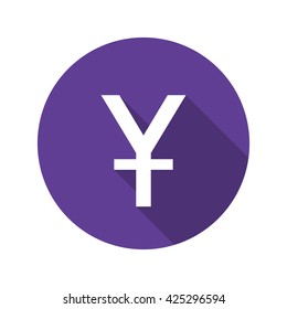 Yuan icon. currency symbol. vector illustration