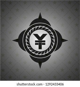 yuan icon inside black badge