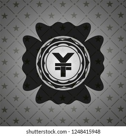 yuan icon inside black emblem