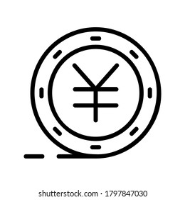 Yuan icon or logo isolated sign symbol vector illustration - high quality black style vector icons
