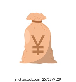 Yuan Money Bag , China Symbols Vector Illustration