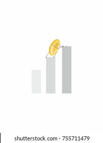 Yuan rises the steps
