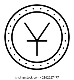 Yuan vector icon. Can be used for printing, mobile and web applications.