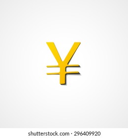 Yuan web icon on white background