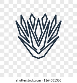 Yucca vector icon isolated on transparent background, Yucca logo concept