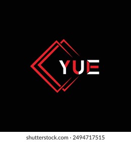 YUE creative initials letter logo concept. YUE letter design.