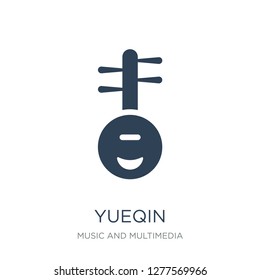 yueqin icon vector on white background, yueqin trendy filled icons from Music and multimedia collection, yueqin vector illustration