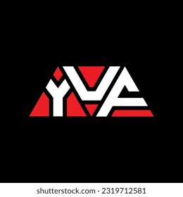 YUF triangle letter logo design with triangle shape. YUF triangle logo design monogram. YUF triangle vector logo template with red color. YUF triangular Simple, Elegant, and Luxurious Logo