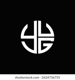 YUG logo YUG icono YUG Vector YUG monograma   Diseño de logotipo abstracto plano moderno único.
