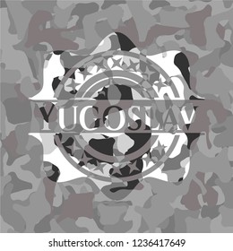 Yugoslav on grey camouflage pattern
