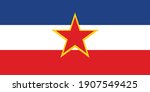 Yugoslavia flag national emblem graphic element Illustration template design
