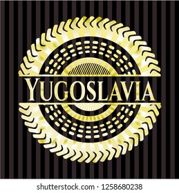 Yugoslavia golden emblem or badge