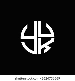 YUK logo YUK icon YUK vector YUK monogram   Unique modern flat abstract logo design.
