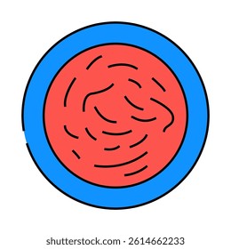 yukgaejang soup korean cuisine line icon vector. yukgaejang soup korean cuisine sign. isolated symbol illustration