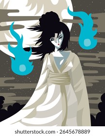 yuki-onna japanese myth folklore woman ghost