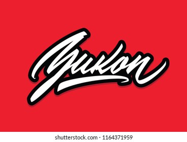 Yukon brush vector lettering