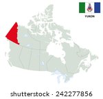 yukon map with flag