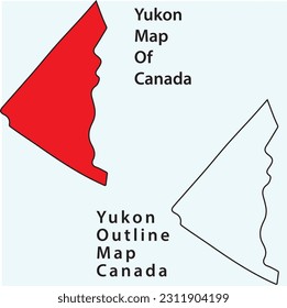 yukon Territory map of Canada