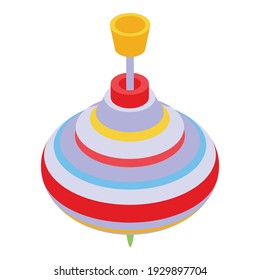 Yula toy icon. Isometric of yula toy vector icon for web design isolated on white background