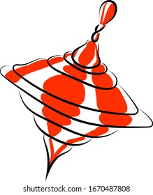 Yule toy, illustration, vector on white background.