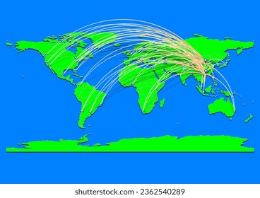 Yulin, China map - Concept map for Yulin, China on World map. Suitable for export concepts. File is suitable for digital editing and prints of all sizes.