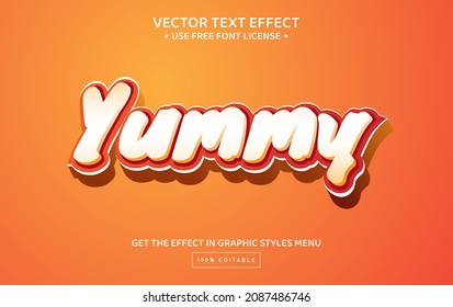 Yummy 3D Editable Text Effect