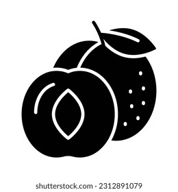 Yummy apricot vector design, icon of healthy fruits in modern style