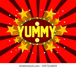 yummy, beautiful greeting card background, poster or banner for summer party event
