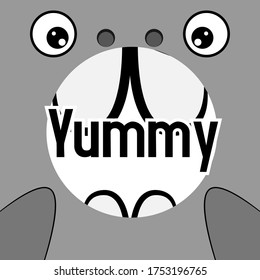 yummy, beautiful greeting card background or banner with cute seals theme. vector illustration