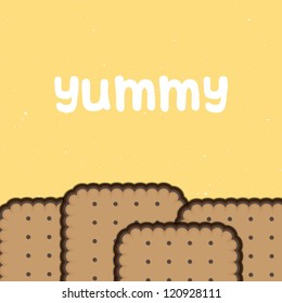 yummy biscuit background