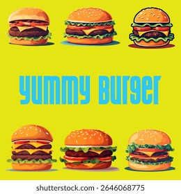 Yummy Burger com ingredientes frescos