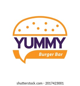 Yummy Burger Logo, Perfect For Fast Food Restaurants Selling Burgers