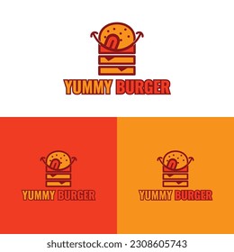 The Yummy Burger logo tempts the taste buds with its mouthwatering design. It features a delicious and appetizing burger illustration, complete with vibrant colors and enticing details. burger logo