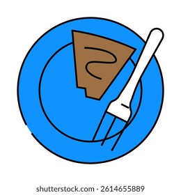 yummy chocolate candy food line icon vector. yummy chocolate candy food sign. isolated symbol illustration