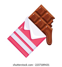Yummy chocolate, an editable isometric icon 
