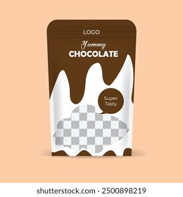 Yummy Schokolade Paket Design-Vorlage