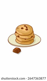 Yummy Cookies with Chocolate chips granules