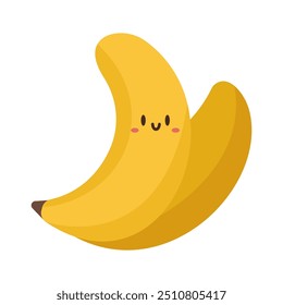 Yummy cute banana in fruits world