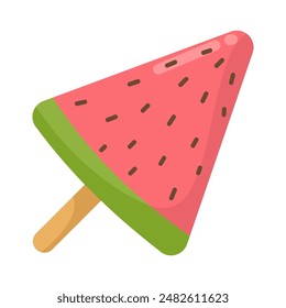 Yummy and delicious watermelon fruit popsicle