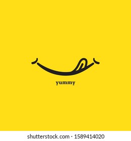 yummy design concept vector template, design for print or media social