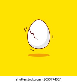 Plantilla de ilustración de diseño de icono del vector de huevos Yummy