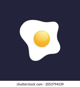 Yummy Egg Vector icon design illustration Template