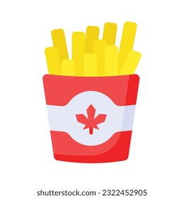 Yummy french fries vector design in modern style, ready to use icon