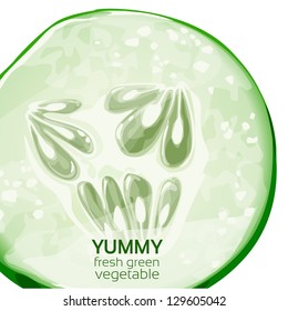 Yummy fresh green vegetable poster