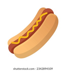 Yummy Hot Dog Vector Design Illustration